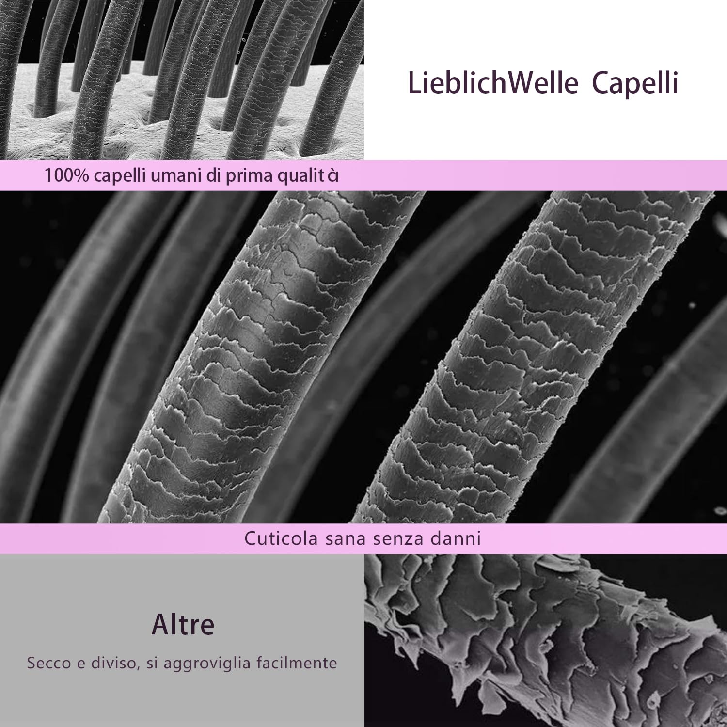 LieblichWelle Extension Capelli Veri Biadesivo Marrone Scuro 55 cm, 20 pz, 50 g, Salon-Grade Qualità, Facili Comode da Indossare Per le Giovani Donne (Marrone Scuro, 55 cm)