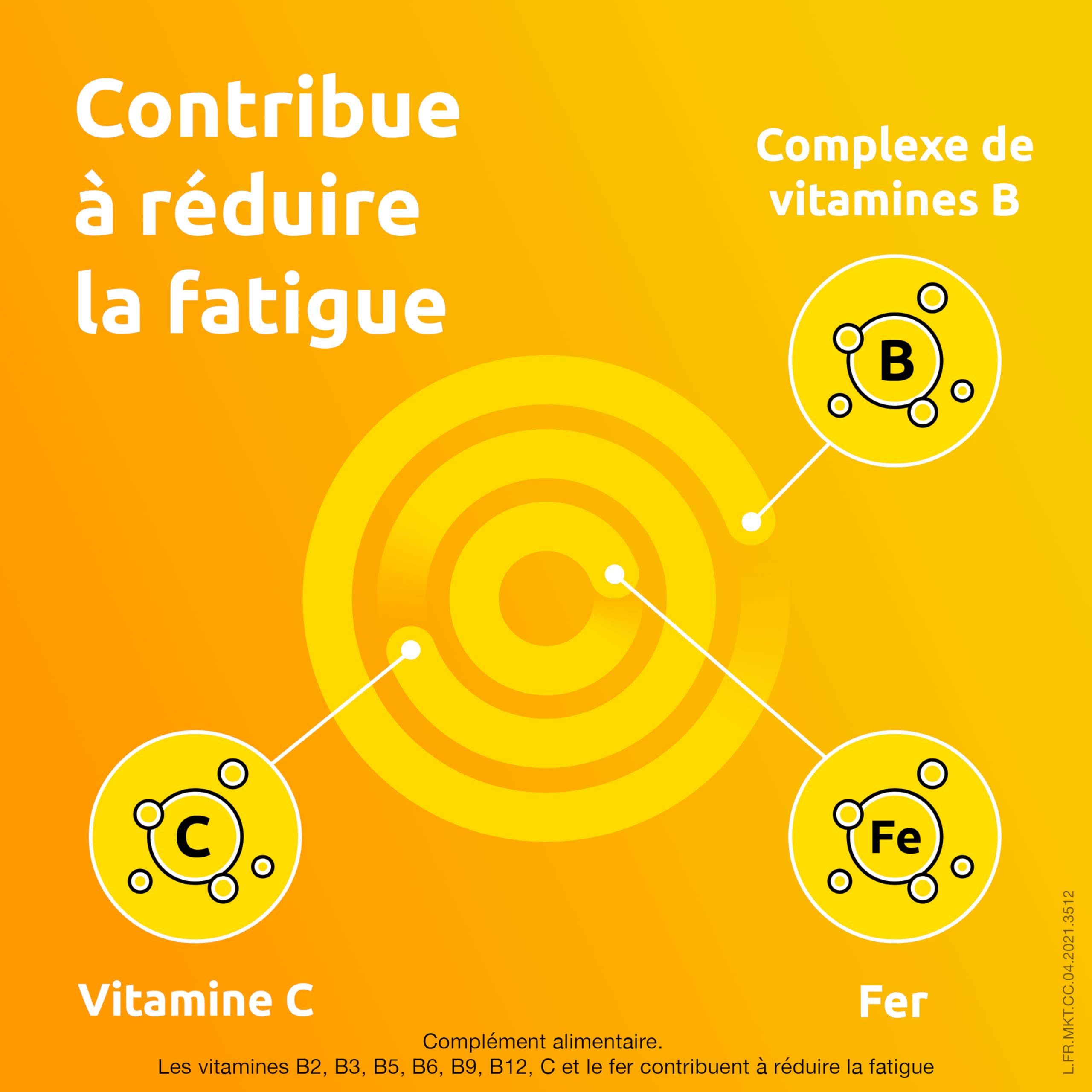 Supradyn Intensia - Multivitamines dont vitamine C, Vitamine D, Minéraux (Fer,Magnésium, Calcium) et coenzyme Q10 - Aide à réduire la Fatique - 2x30 comprimés effervescents