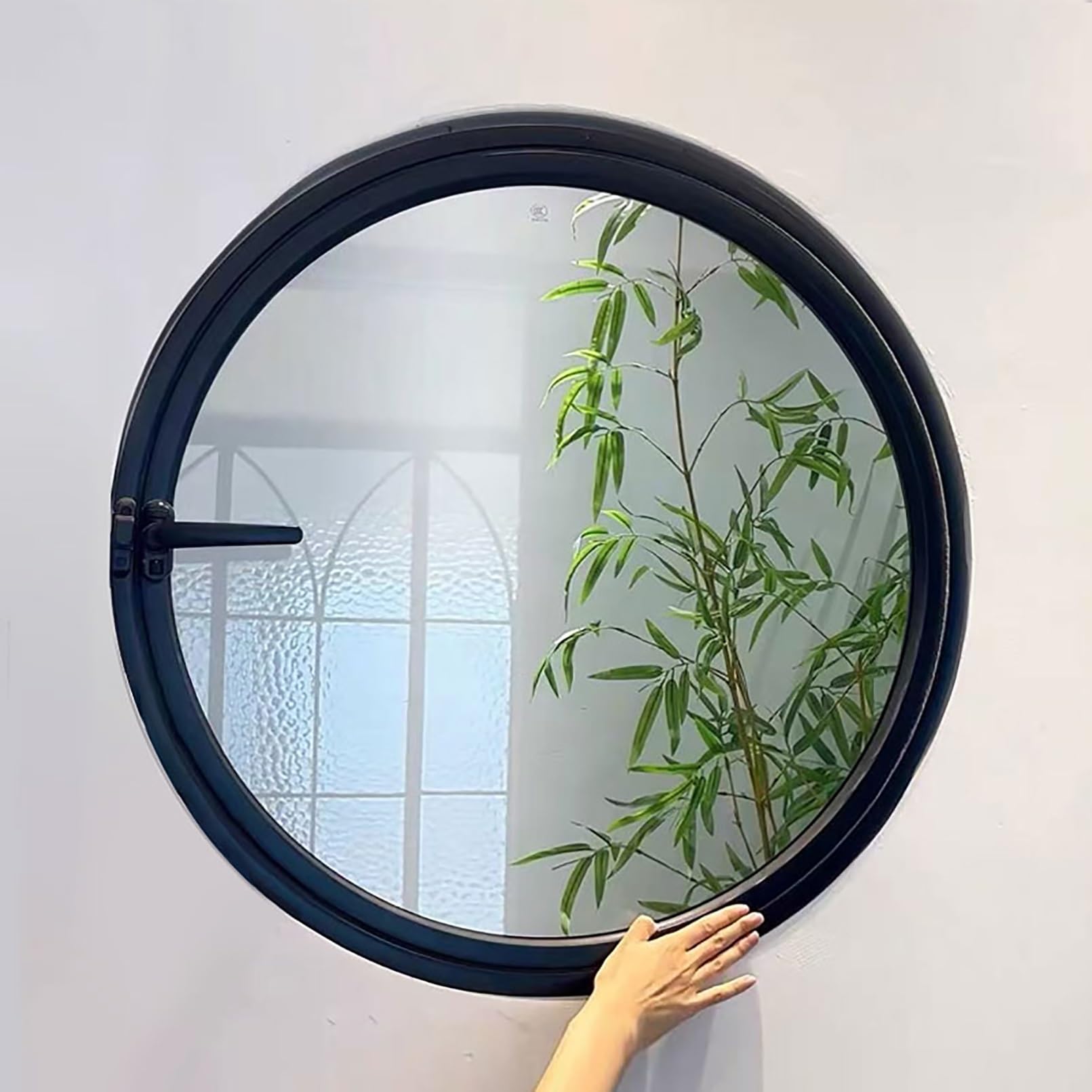 Ventana circular giratoria de ojo de buey con vidrio templado para privacidad en el hogar