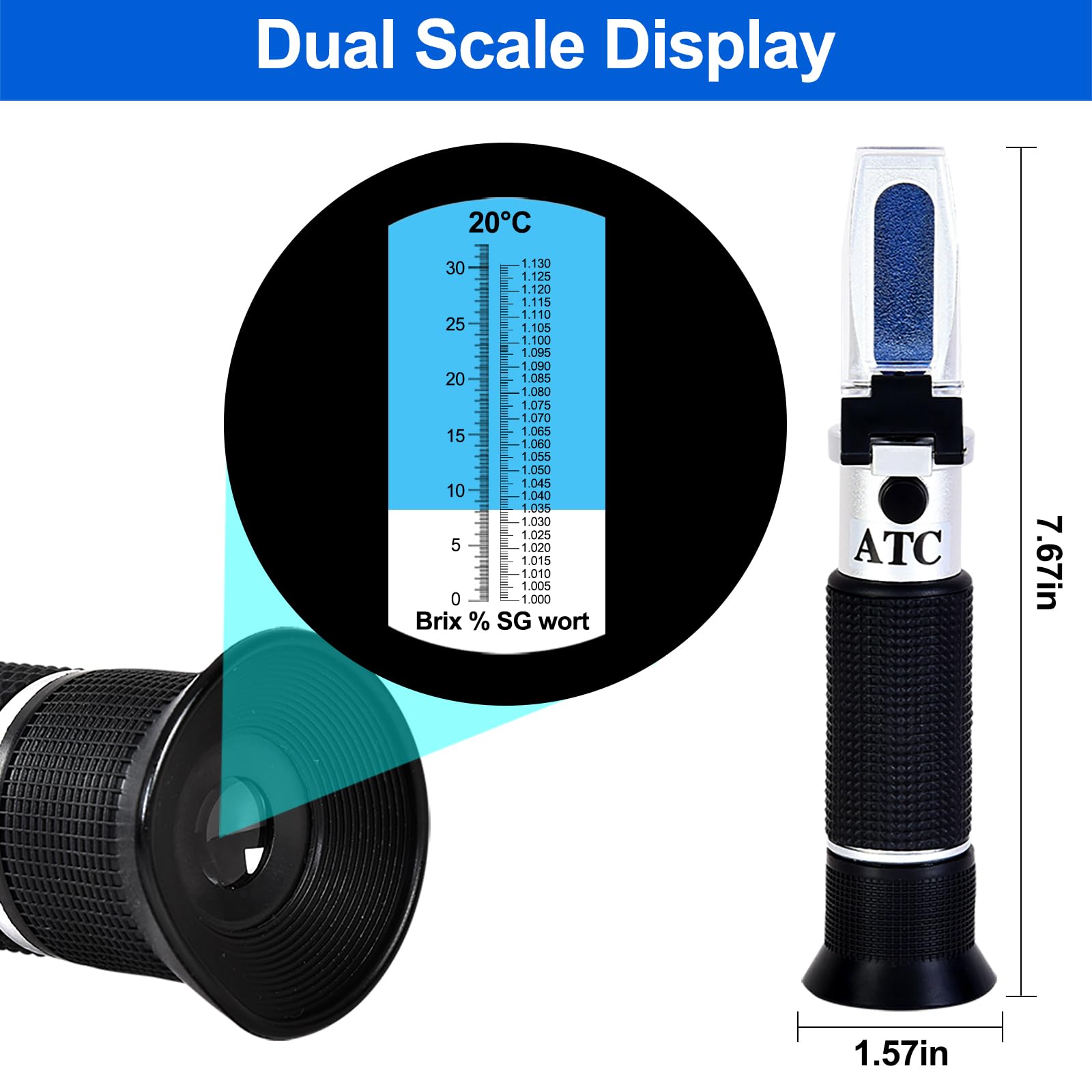 Portable Brix Refractometer - Brew & Wine Testing -2