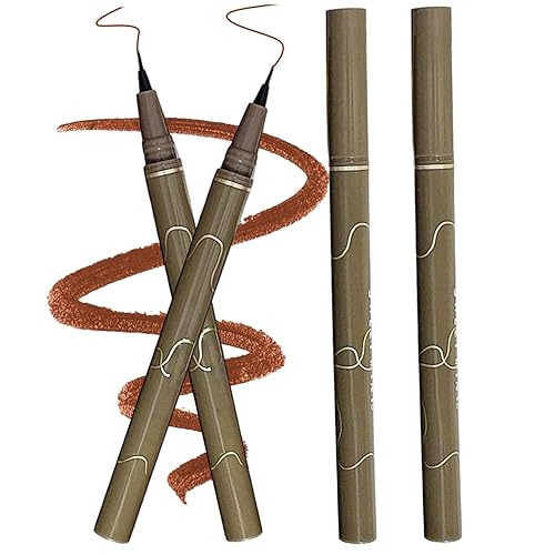 Gcroet 4PCS Impermeable Delineador de Ojos Líquido de Larga Duración Líquido Lápiz Delineador de Ojos Set con Punta Fina de 0.002 in, A Prueba de