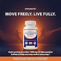 Vista 4 de Vitamatic Suplemento de sulfato de glucosamina, 1500 mg, 120 porciones, 240 cápsulas