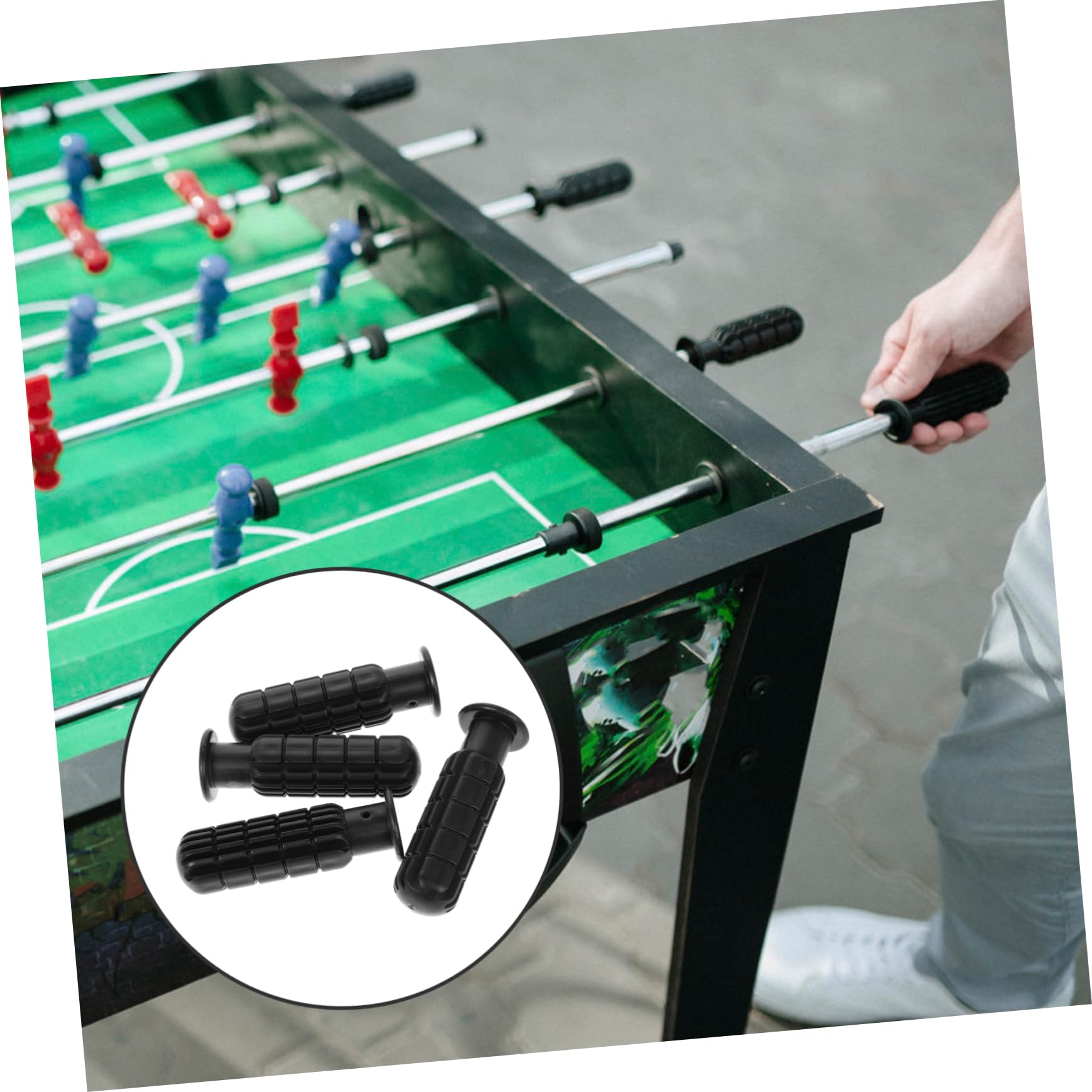 Lot De 4 Poignées De Baby-Foot – Poignées Antidérapantes Ergonomiques – Accessoires Table Soccer – Plastique Robuste Et Confortable