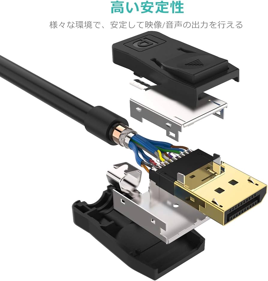 Amazon | Syncwire DisplayPort-HDMI変換 ケーブル 2M【4K解像度対応