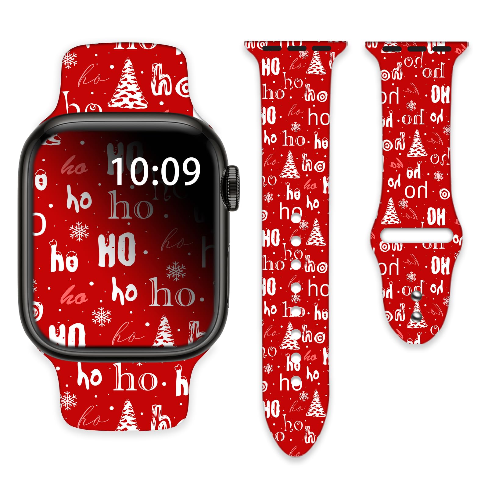 Watch Band Compatible with Apple Watch 38mm 40mm 41mm for Women Men Silicone Wristbands Straps Replacement for IWatch Series 8 7 6 5 4 3 2 1 SE