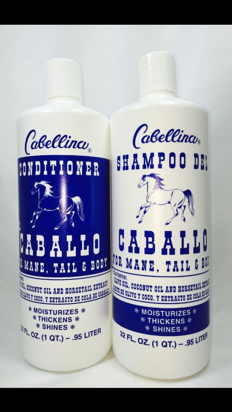 Caballo For Mane, Tale & Body Shampoo & Condioner Set.
