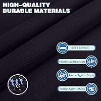 Vista 2 de Protector de colchón tamaño individual, funda de colchón impermeable con bolsillo profundo de 18 pulgadas, cubierta de cama estilo sábana bajera