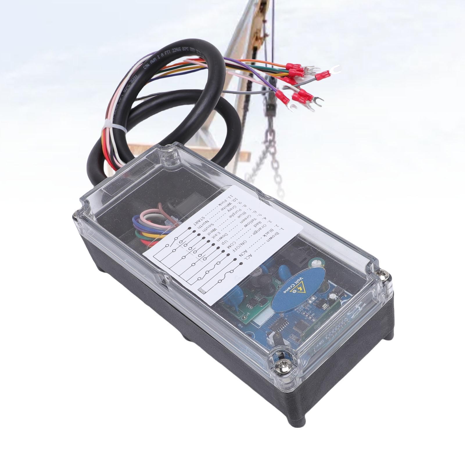 Robusto Telecomando per Gru con Design Impermeabile, Disposizione Ergonomica dei Pulsanti per L'avvio del Generatore, Adatto per Ambienti Ad Alto Contenuto di Olio, Telecomando con 8 Tasti e