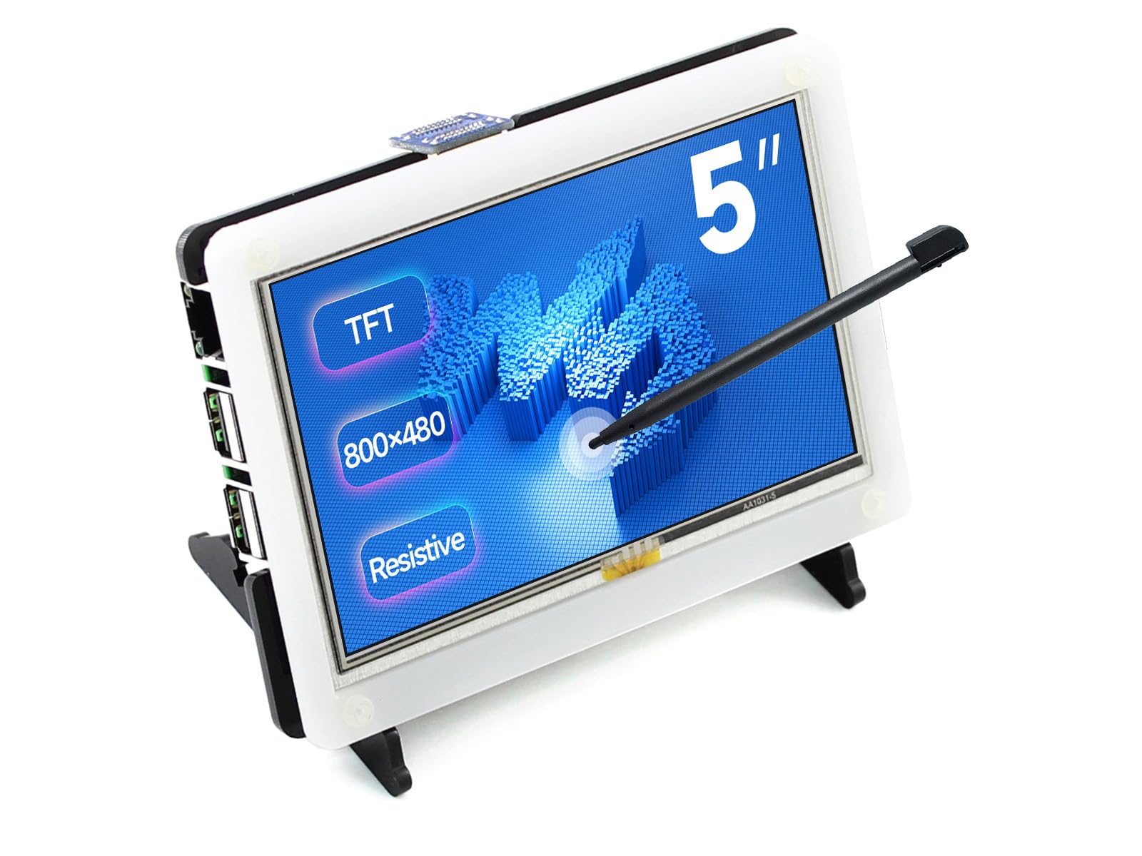 Waveshare 5inch Resistive Touch Screen LCD with Bicolor Case 800