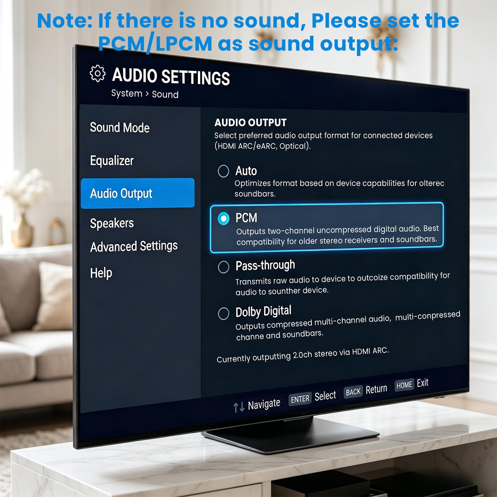 DAC para HDMI ARC Toslink óptico SPDIF coaxial a jack AUX estéreo R/L adaptador de audio óptico coaxial de 192 KHz