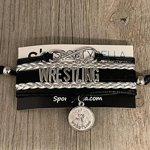 Miniatura 2 de Pulsera de encanto de lucha libre Sportybella - Joyería de lucha libre - Regalos personalizados deportivos para luchadores, equipos, mamás