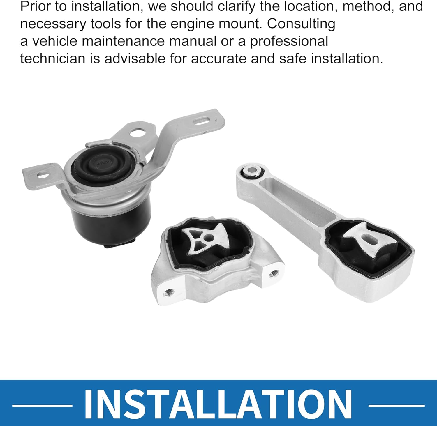 Engine Mount Rear Front Upper Set for Land Rover LR2 3.2 2008-2012 Engine Motor Mount No.LR000597/LR039527/LR021634 Metal