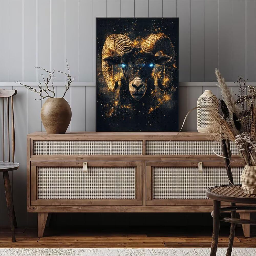 Puzzle 2000 Pezzi, Stella Pecore 3D Puzzle per Adulti Impegnativo, Educa Puzzles Artistico, Divertente E Stimolante Puzzles Decorativo per La Famiglia, Regalo e Decorazione Pareti DX0YL6-967