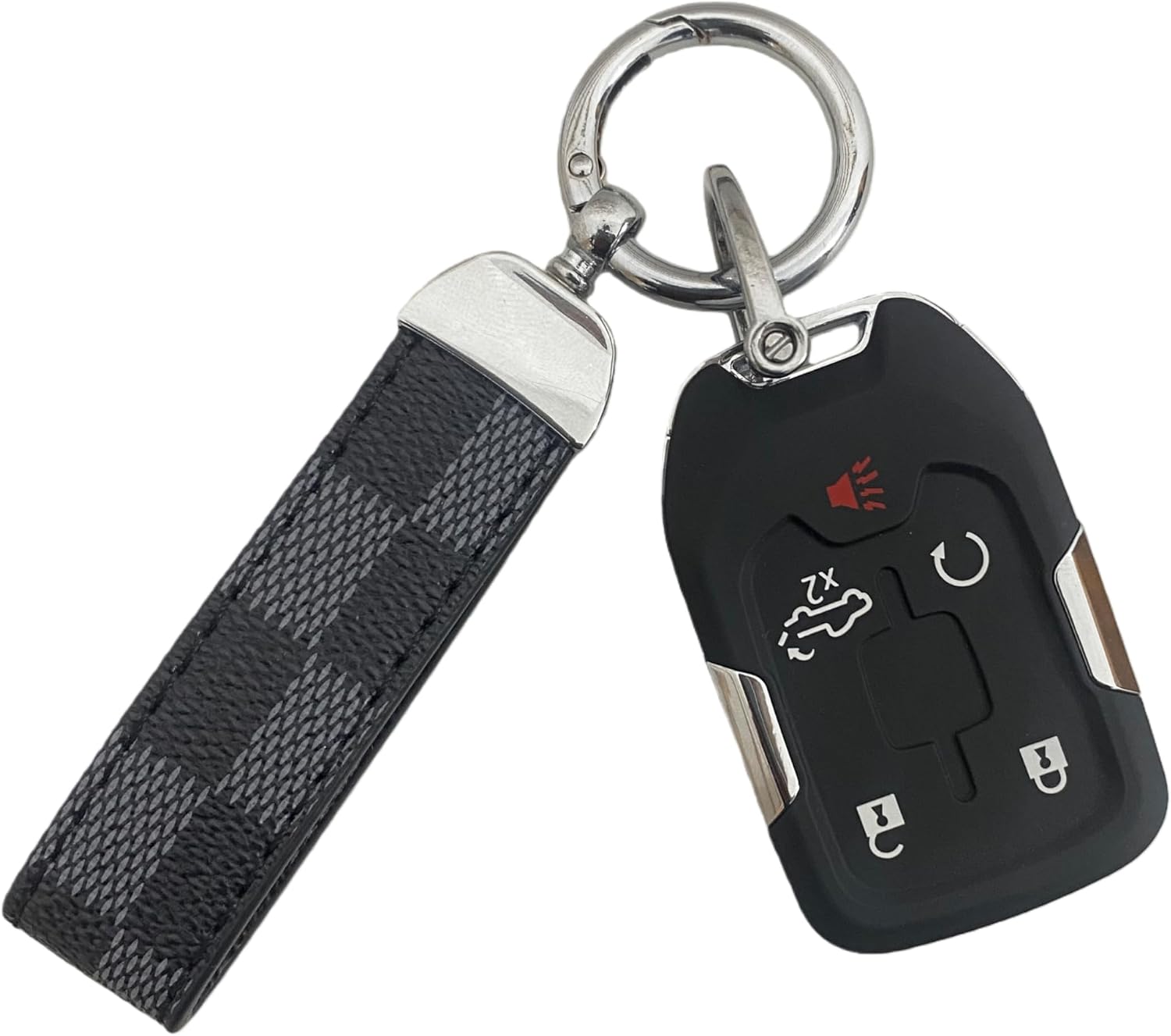 Durable Leather Print Keychain image 3