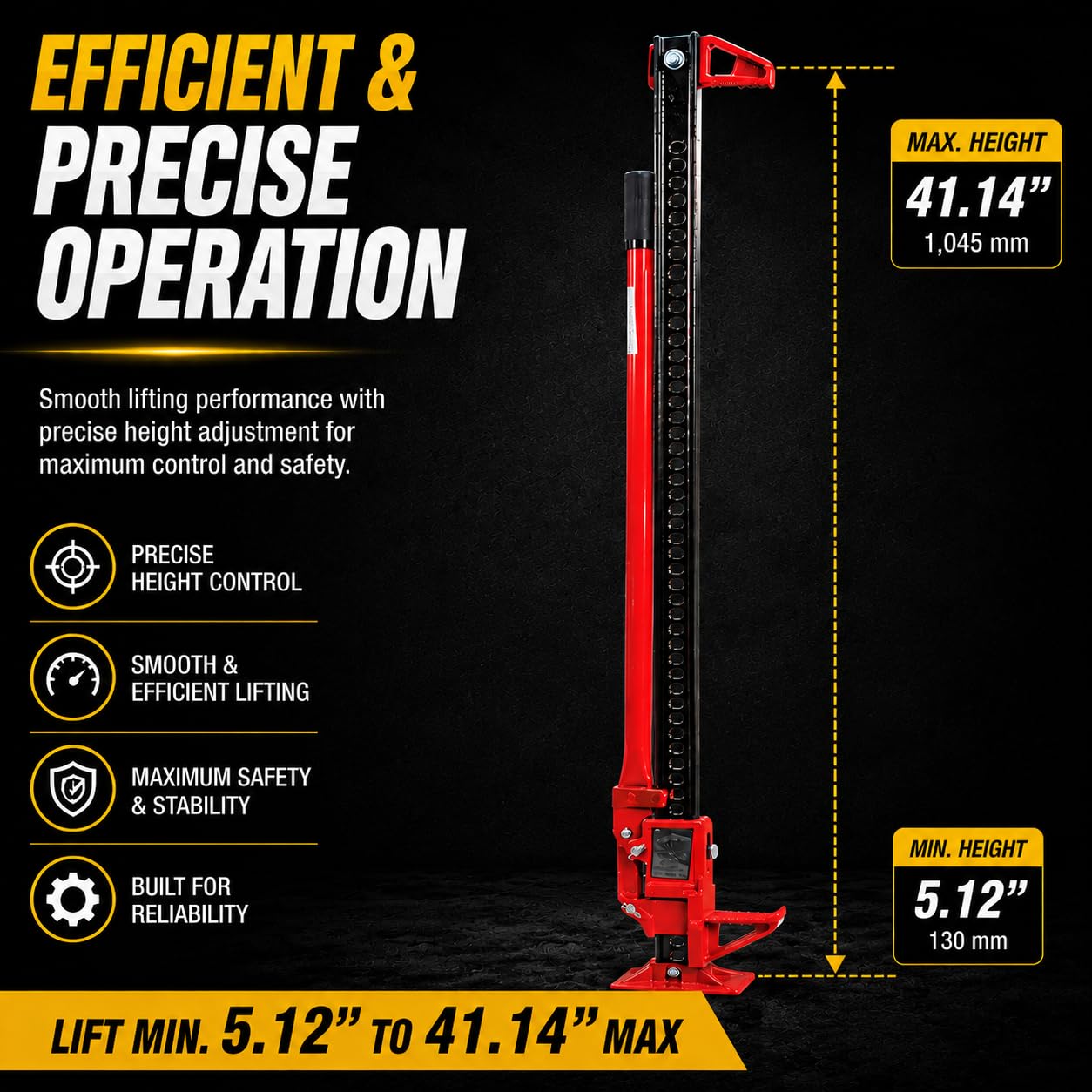 XtremepowerUS 3 Ton Farm Jack - Heavy Duty Lifting & Recovery -7