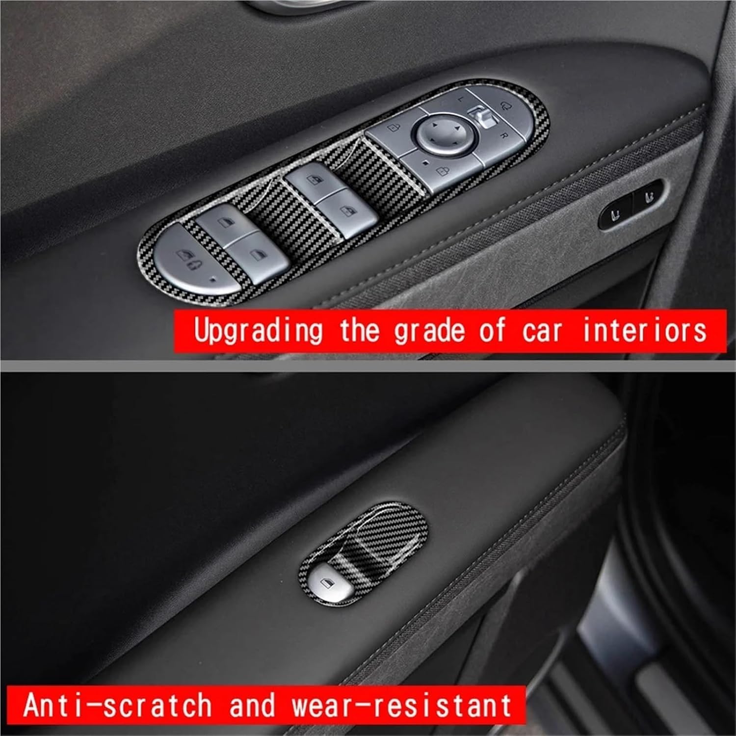 Compatible With Hyundai Aini Krypton 5 IONIQ 2022+ Car Window Glass Lift Button Switch Cover Trim Door Armrest Panel