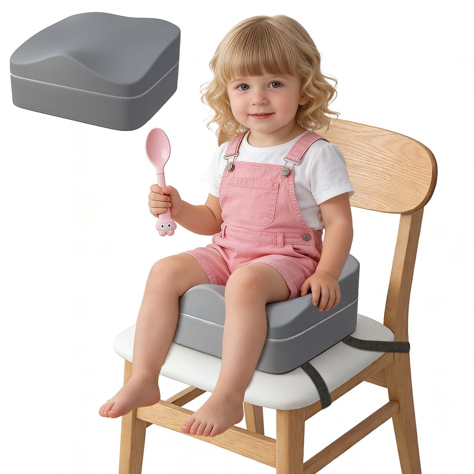 FuGuiB Ergo-Designed Toddler Booster Seat for Dining Chair, Promote Proper Sitting Posture, Protect Spinal Development, 2-in-1 Adjustable Height Design, for Dining Table, Suitable for Toddler Baby