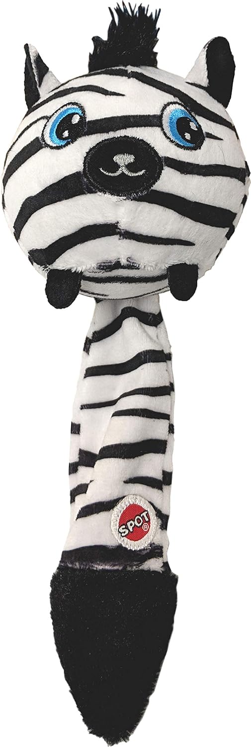 Buy Squish & Squeak Slow Rise Plush Dog Toy Zebra 10" Online at Low