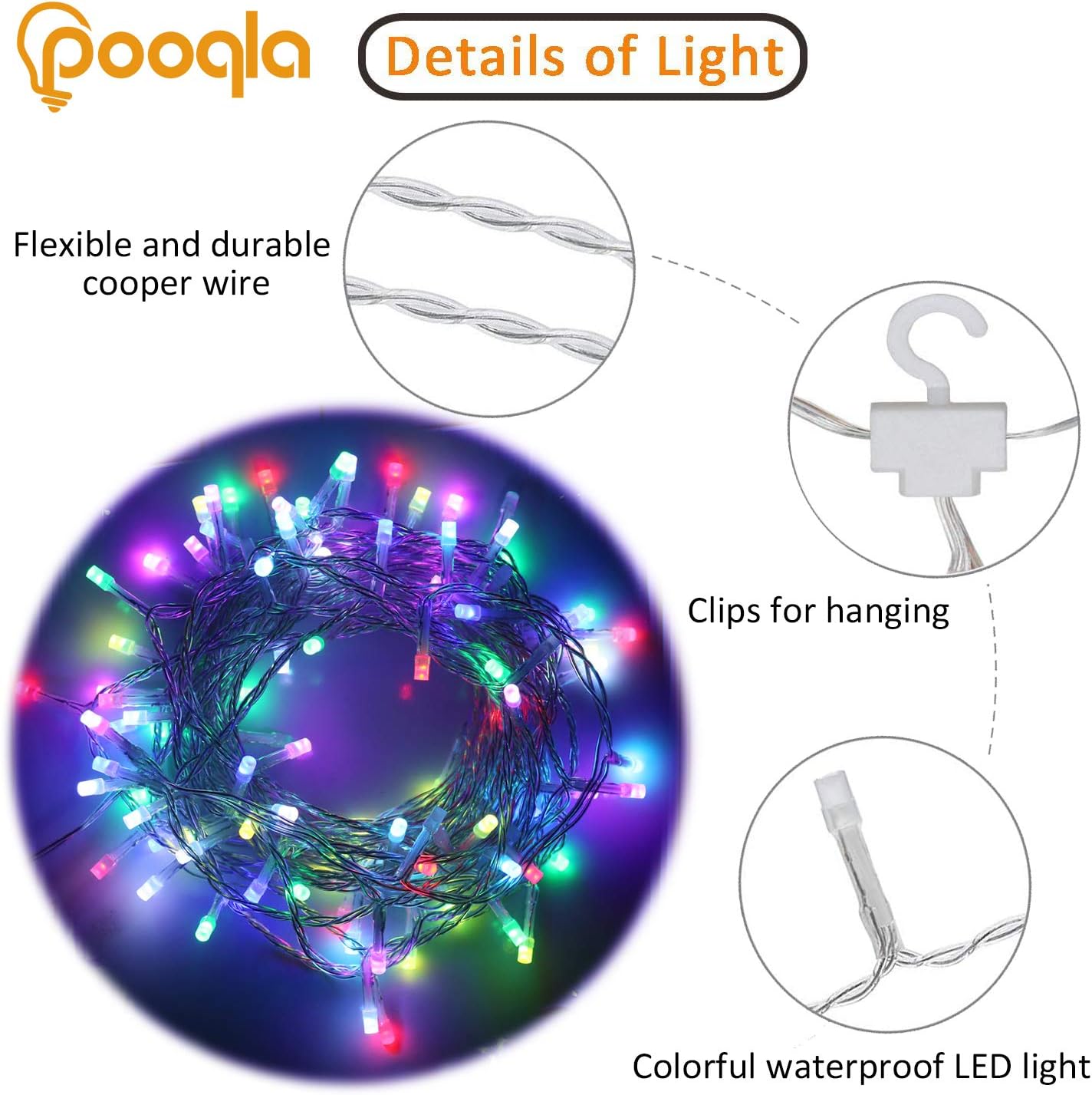 LED Color Changing Backdrop Window Curtain Light with Remote, Rainbow Fairy String Lights Hanging Icicle Lights for Home Christmas Holiday Decoration (RGB)