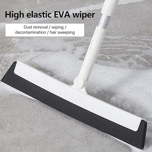 Miniatura 4 de Limpiaparabrisas, escoba escoba, limpiaparabrisas de baño de silicona de plástico, escoba de mano para el hogar y la cocina, mango de acero