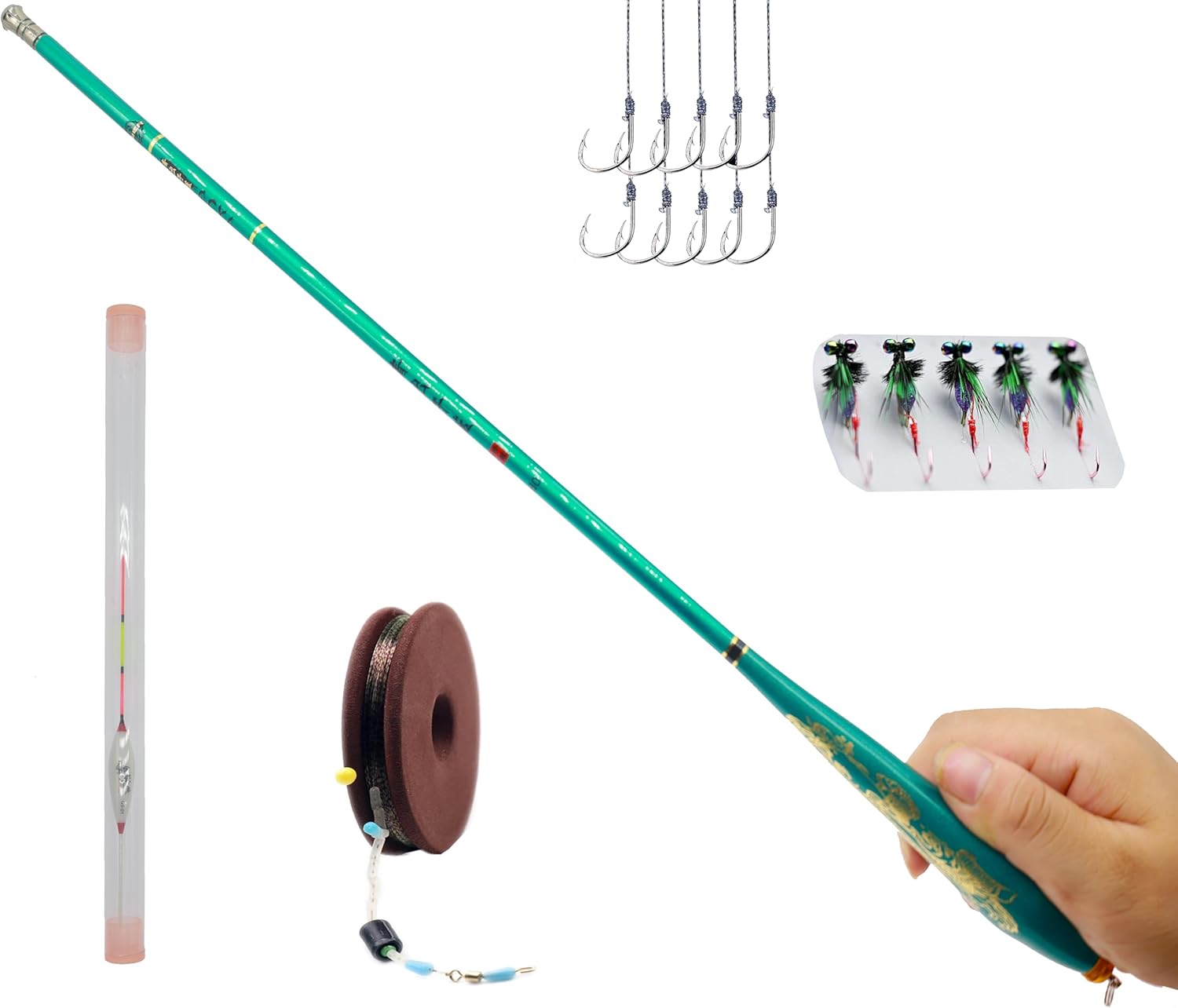 Fishing Rod Fishing Rod Kit - Stream Fishing Pole Small Creek Telescopic Fly Poles All Waters Quality Carbon Tube Creek Rods