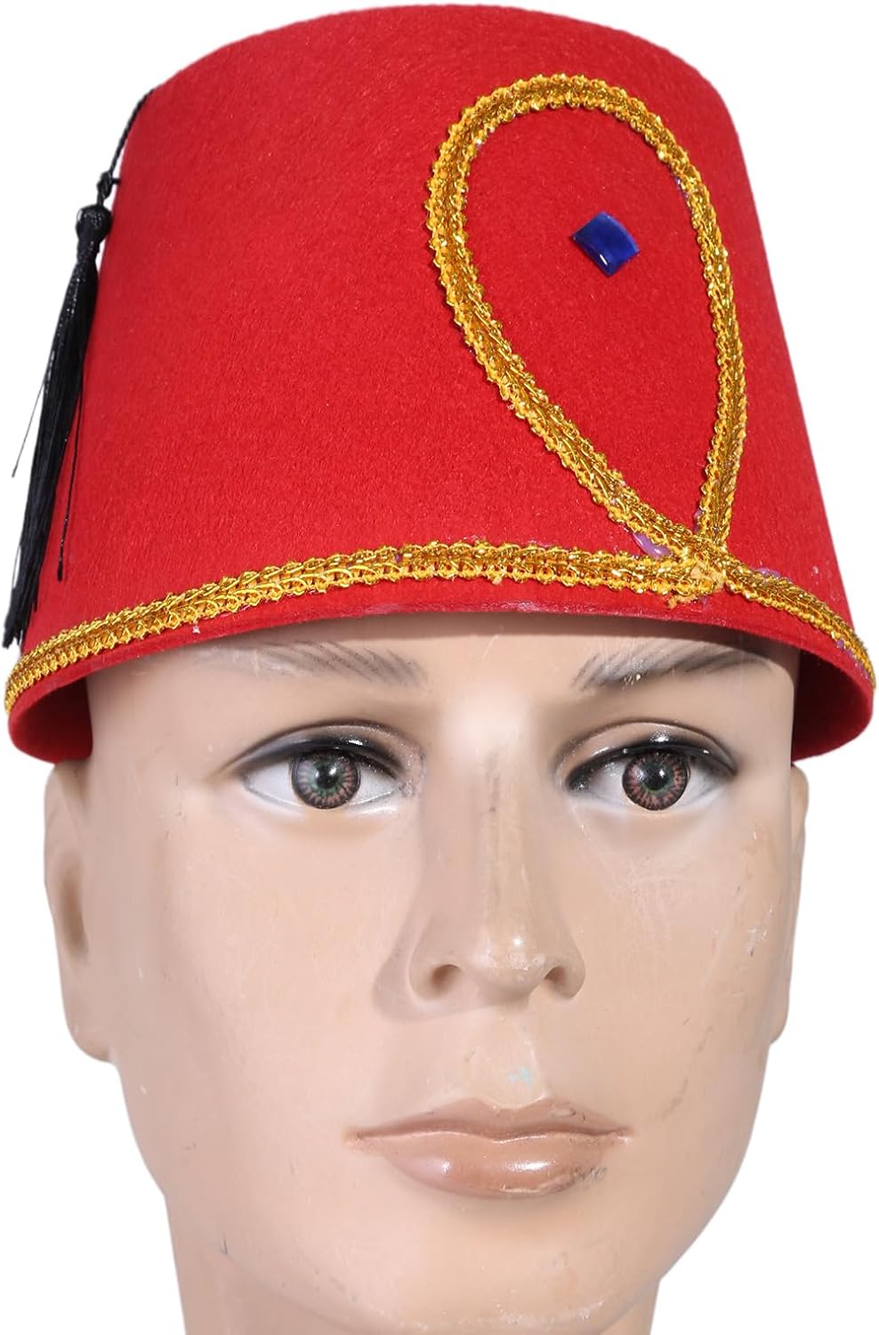 Fez Hat Hat Stylish Headwear with Decorative Detail Festive Fez Headgear Suitable for Women and Artistic Youth