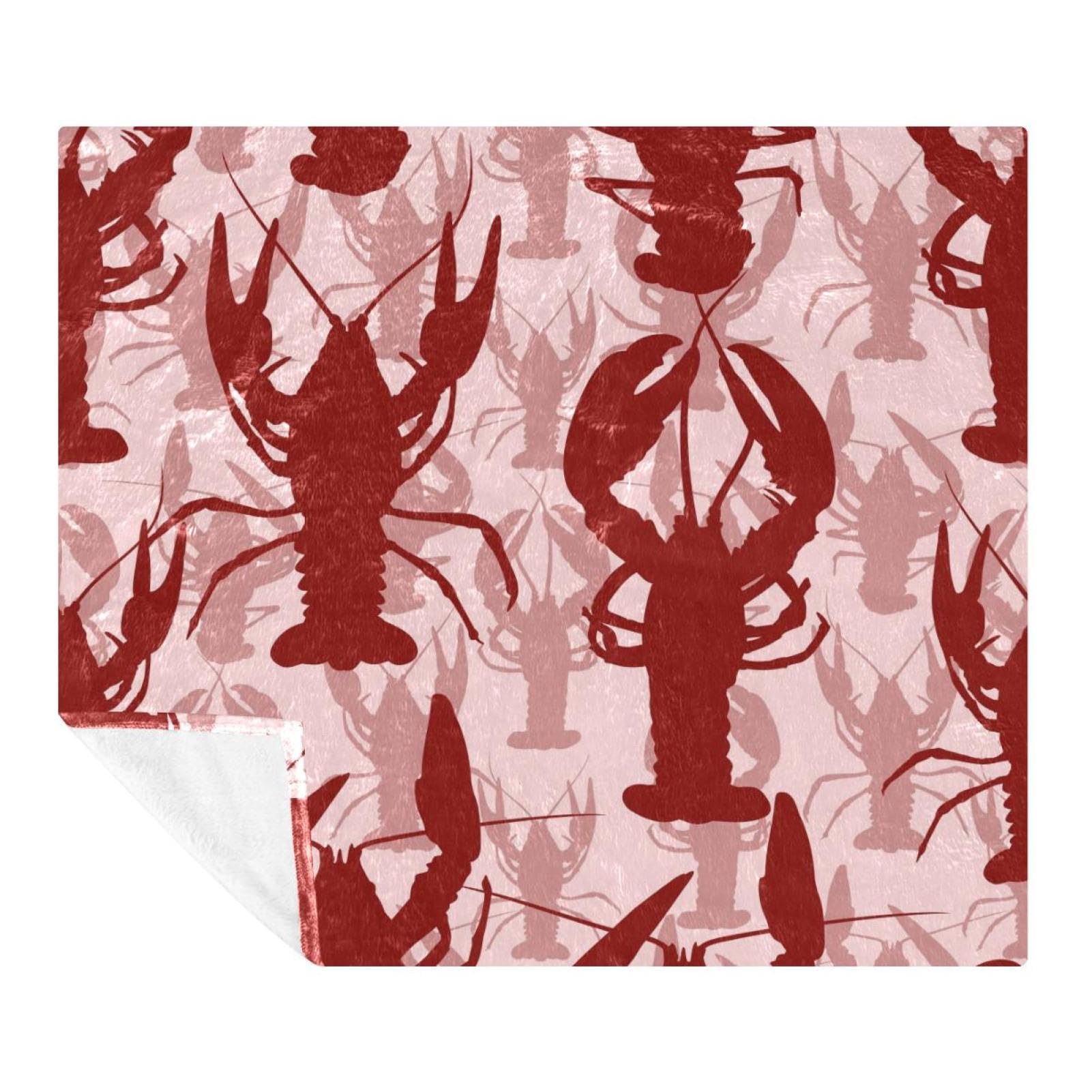 Plaid homard couverture douce pour vos soirées cocooning sur le canapé