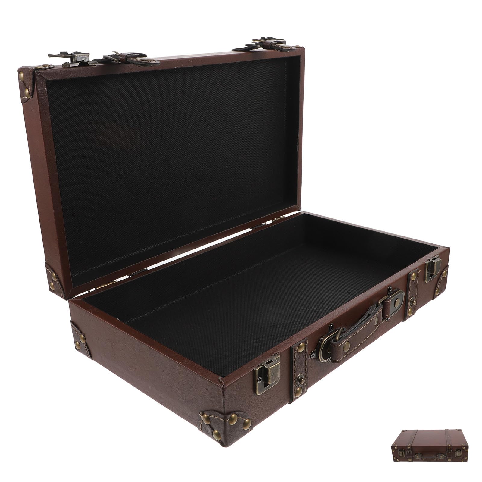 Valise en cuir de style rétro Yardenfun idéale pour décorer un magasin de vêtements