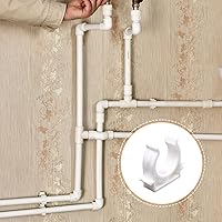 Vista 6 de Pinzas de tubo PEX de 1/2 pulgada, paquete de 20 ganchos de tubo de 0.630 in, abrazaderas de tubería PEX, soporte de tubería de PVC en forma de U