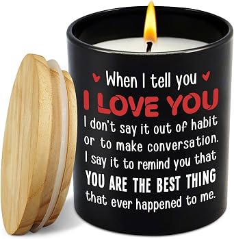 TEEZWONDER Anniversary Couple Gifts - Vanilla Lavender Candle 10 oz