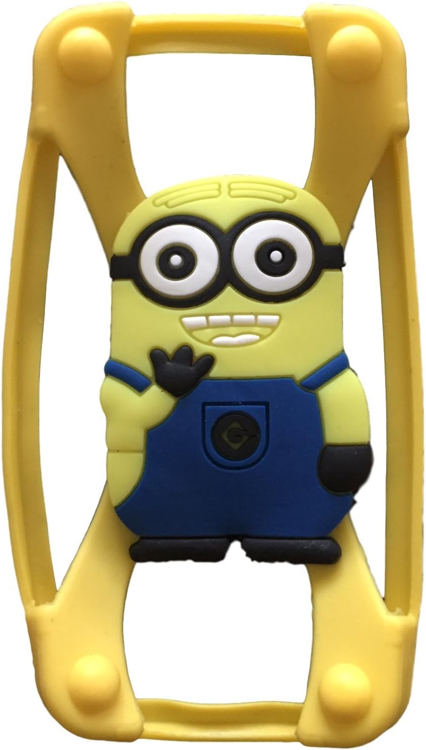 Despicable Me Minion Universal Silicone Frame Bumper for iPhone 6 / 6S / 5 / 5S / 4 / 4S Soft Gel Phone Case Cover Fits Any Brand of Phone up to 5.5 Inch