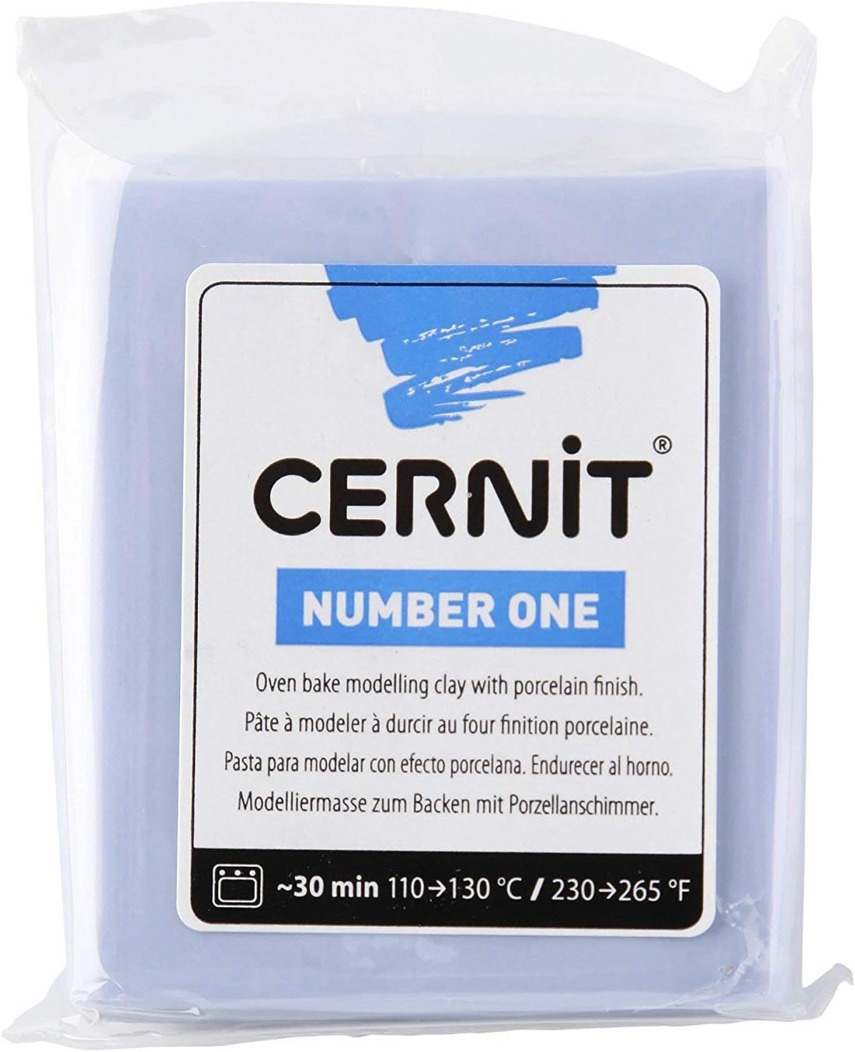 Cernit 1-Piece Clay N1 56 G BLUE-GREY, Blue Grey