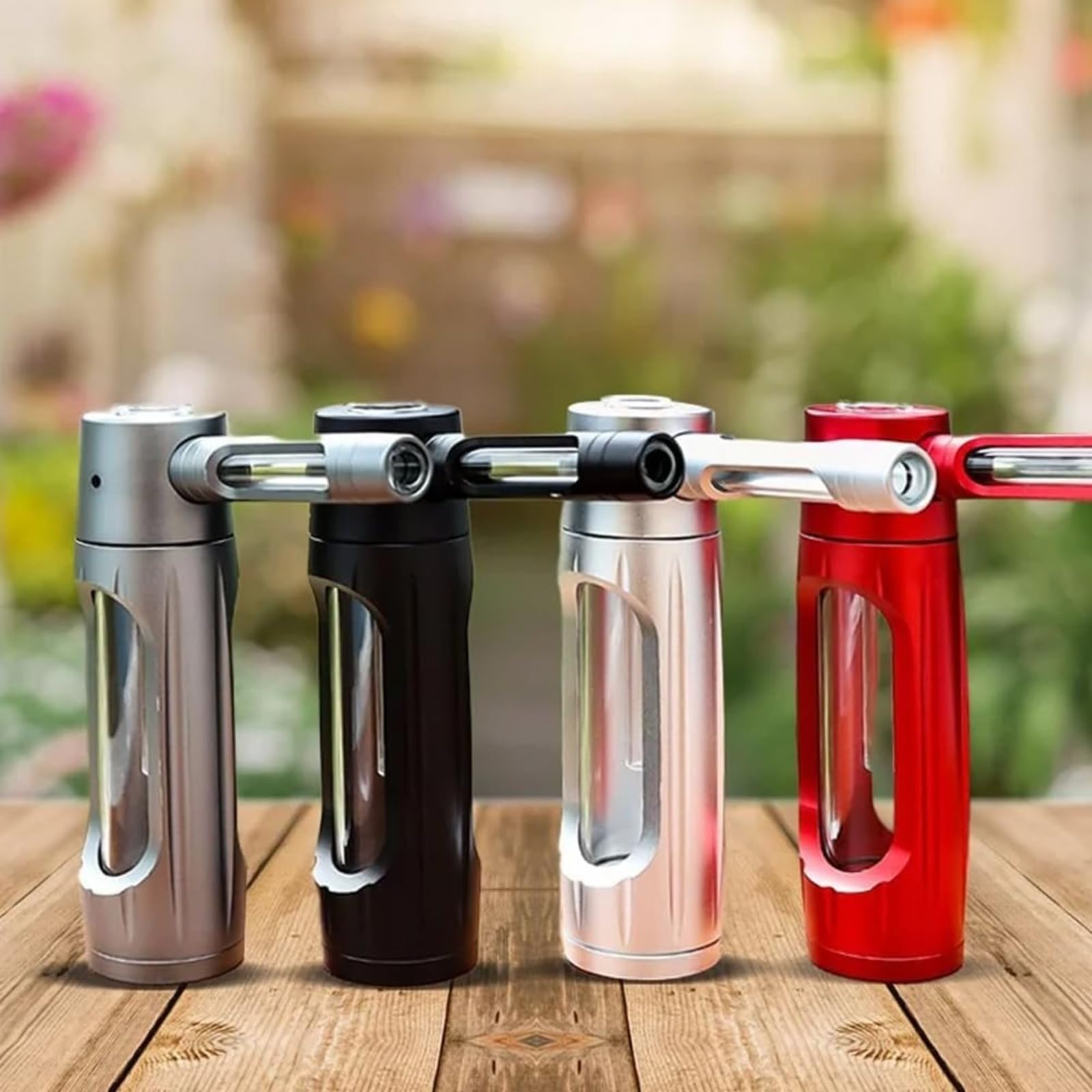 Botella de agua, exterior de aleación de aluminio e interior de vidrio, garantía de sabor puro, diseño de lujo, para deportes, gimnasio y viajes