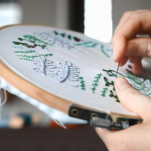 Miniatura 7 de Aro de bordado de 8 pulgadas, 12 piezas, aros de bordado circulares a granel, aro redondo grande para bordar, anillo de aro ajustable para arte,