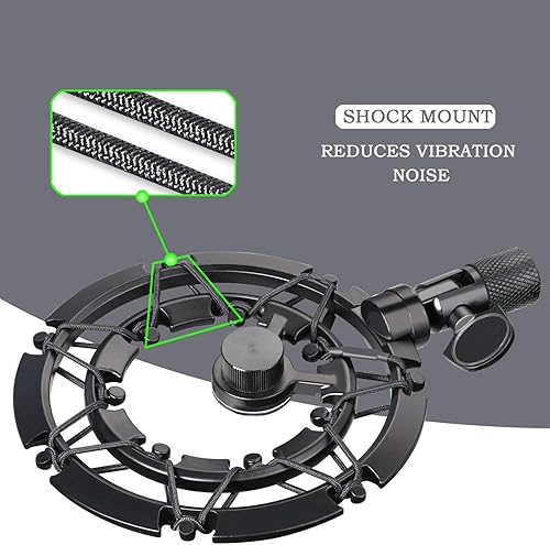 Miniatura 4 de MV7 - Soporte de amortiguador que reduce el ruido de la vibración, compatible con micrófono Shure MV7 YOUSHARES