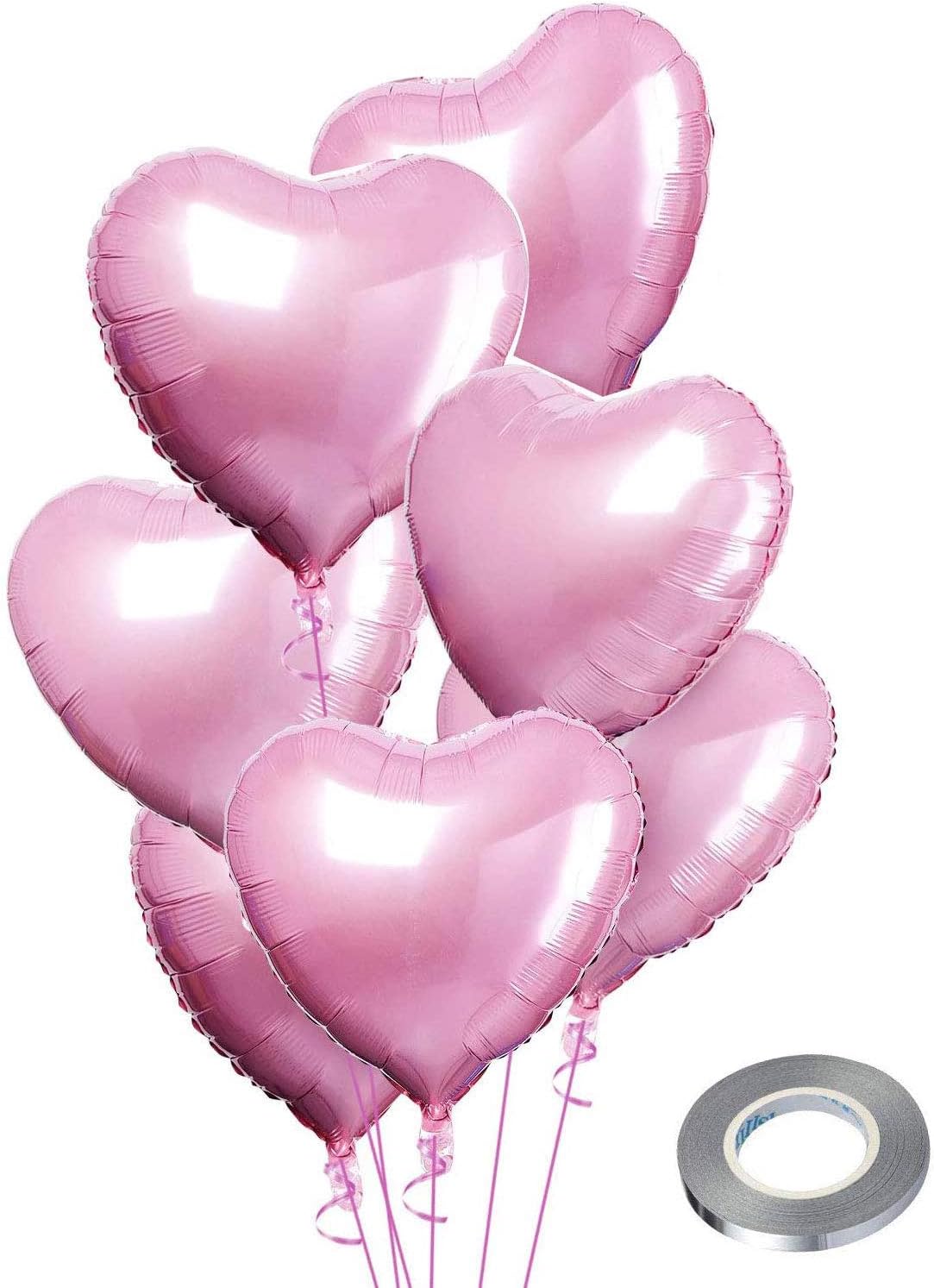 CozofLuv25 Foil Balloons| Helium Balloons| Pink Balloons| Foil Heart Balloons| Pink Foil Balloons| Pink Heart Balloons