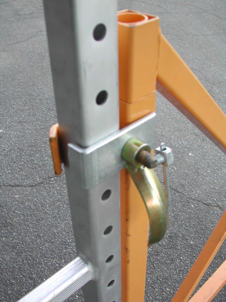 Get Cheap Price CBM Scaffold Rolling Tower Standing at 17' High with Hatch Deck Guard Rail and U Lock Brace CBM1290