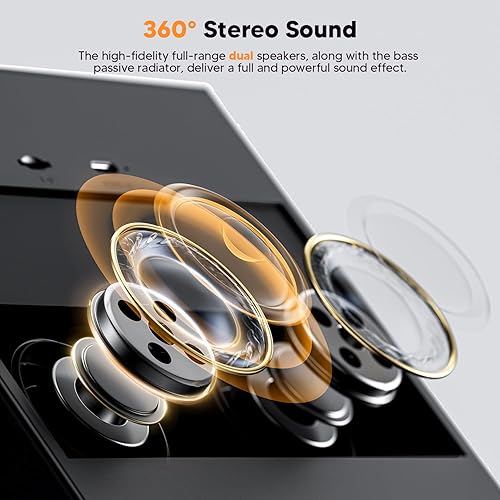 Miniatura 7 de WSKEN Altavoz Bluetooth retro, regalos para amantes de la música, mujeres, hombres, inauguración de la casa, decoración de escritorio estética