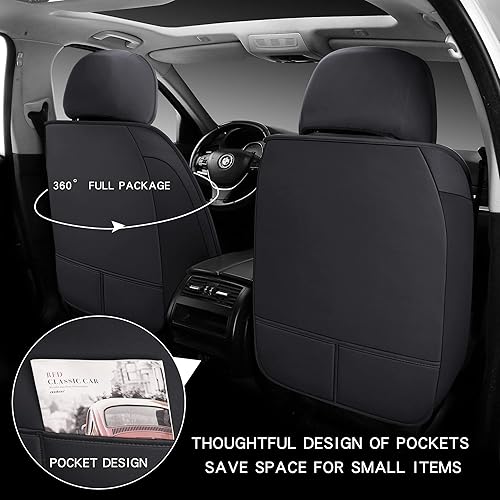 Miniatura 2 de Juego completo de fundas de asiento de automóvil, fundas de asiento de cuero para automóviles, SUV, camión, automóvil, funda universal