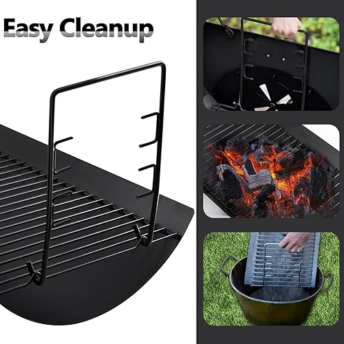 Miniatura 7 de Criditpid Cenicero de 20 pulgadas para parrilla de carbón Char-Griller 5050, 5072, 5650, 2123, 2223, 2823, 2823, 2823, pieza de repuesto de rejillas