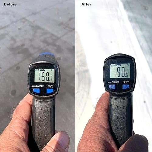 Miniatura 12 de Laboratorios de Investigación AMES MSS1 Pintura para techo de máximo estiramiento, 1 galón, blanco