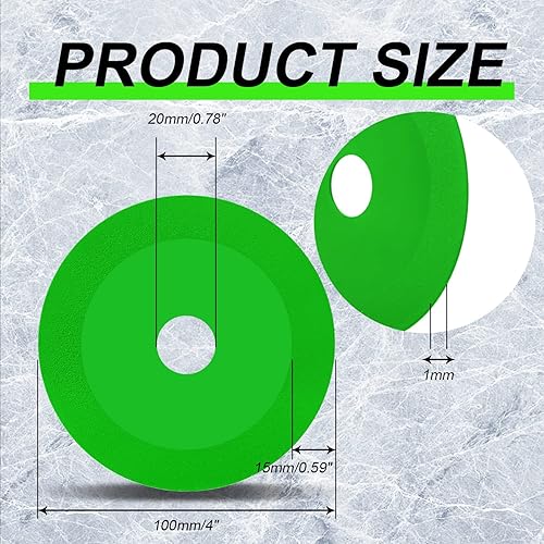 Miniatura 2 de LAIWOO Disco de corte de vidrio, disco indestructible de 4 pulgadas para amoladora, sierra de vidrio hoja de sierra ultrafina para moler vidrio,