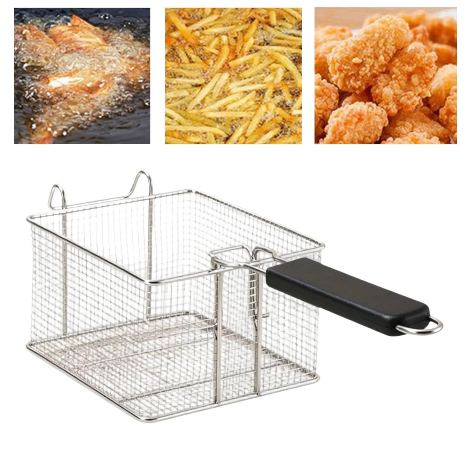 Panier à Friture Portable et Robuste pour La Maison, Les Barbecues et Les Fêtes, M