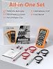 Auto Range Digital Multimeter, AC/DC Ampere Ohm Voltage Tester, Multi-Function Tester with Resistance, Conduction, Capacitance, Frequency and Diode Testing, Data Hold and NCV