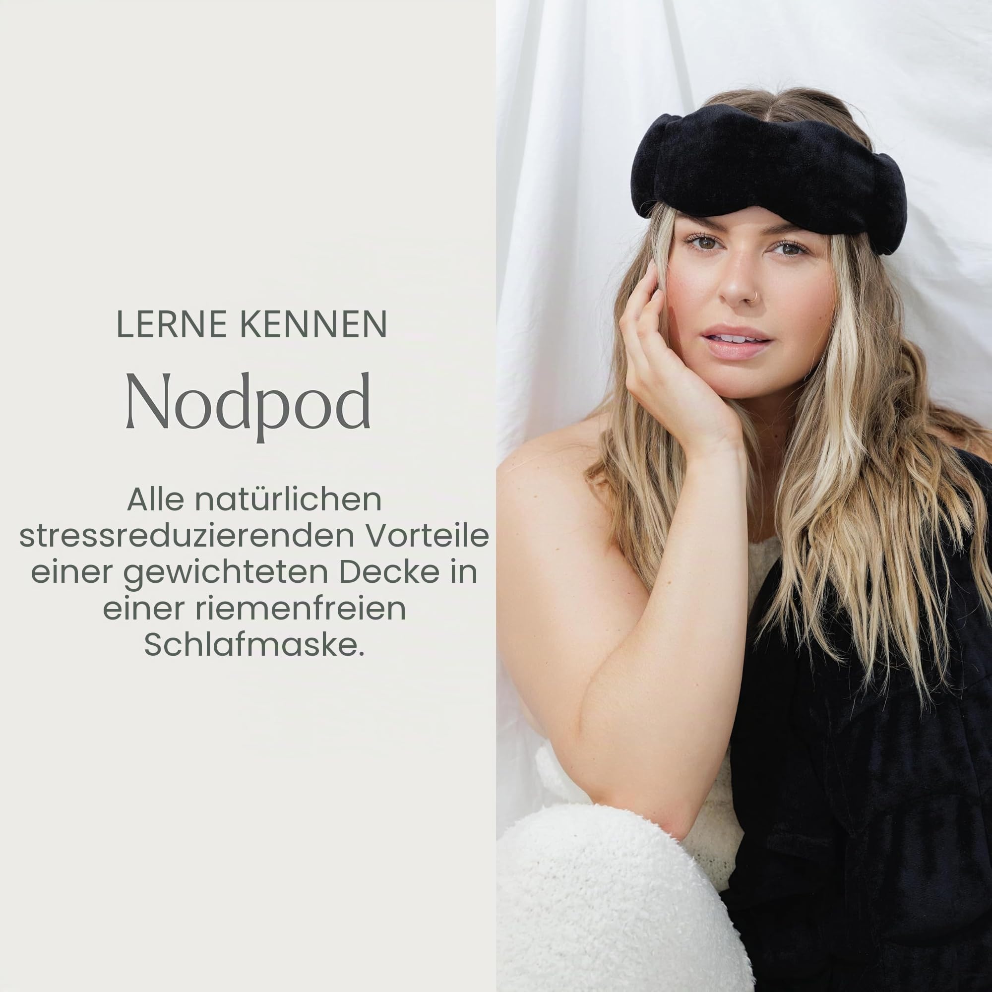 nodpod sanften Druck = besser schlafen. Natürlich reduziert Stress und Angst Wenn Sie Werbung Deep Sleep 28" Long schwarz