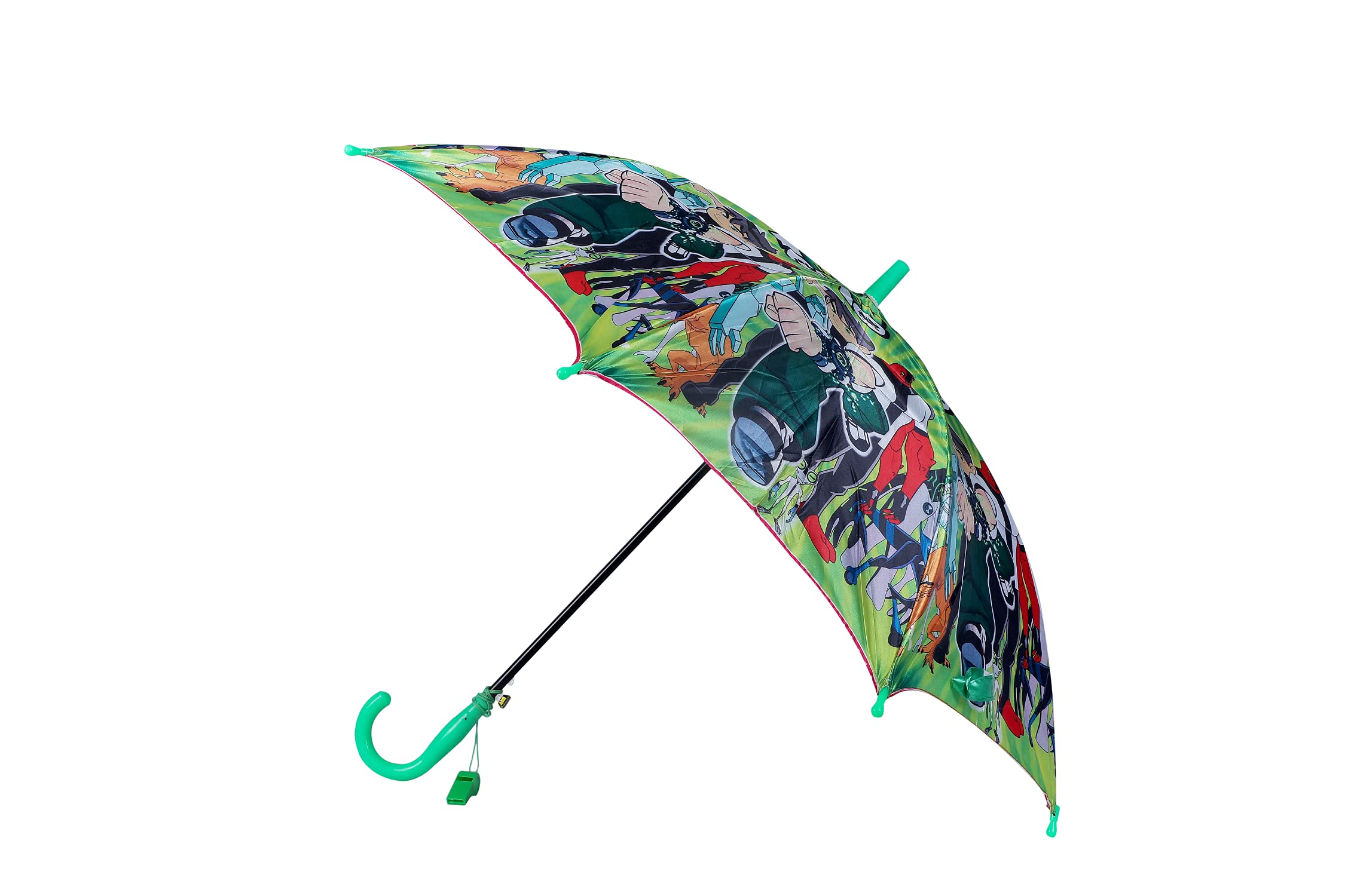 Kids Umbrella Polyester Portable and Unique Design Cartoon Printed Folding Sun Protection Umbrella with Whistle 500 mm Auto Open Kids Princess Print Umbrella-image-9