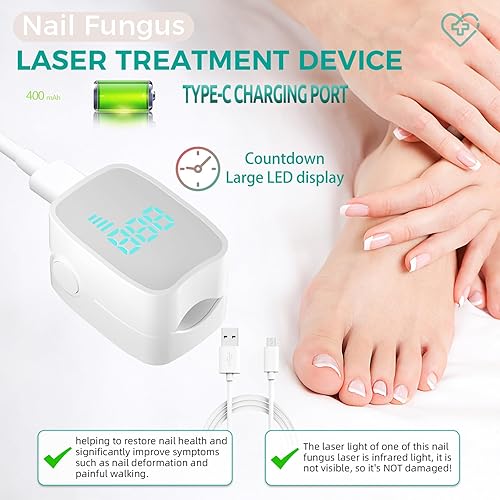 Miniatura 7 de Dispositivo de luz LED de tratamiento láser de hongos en las uñas-4PCS- 716665278011
