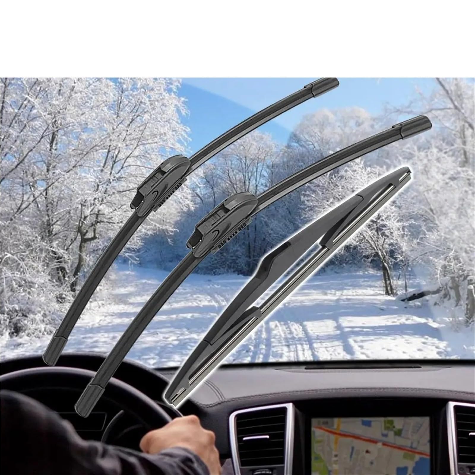 Conjunto Limpiaparabrisas Escobillas Limpiaparabrisas Delanteras Traseras Para Captur Para Kaptur 2013-2016 Accesorios Para Coche 1/2/3/4/6 Unidades Parabrisas Ventana Escobillas(6 PCS)