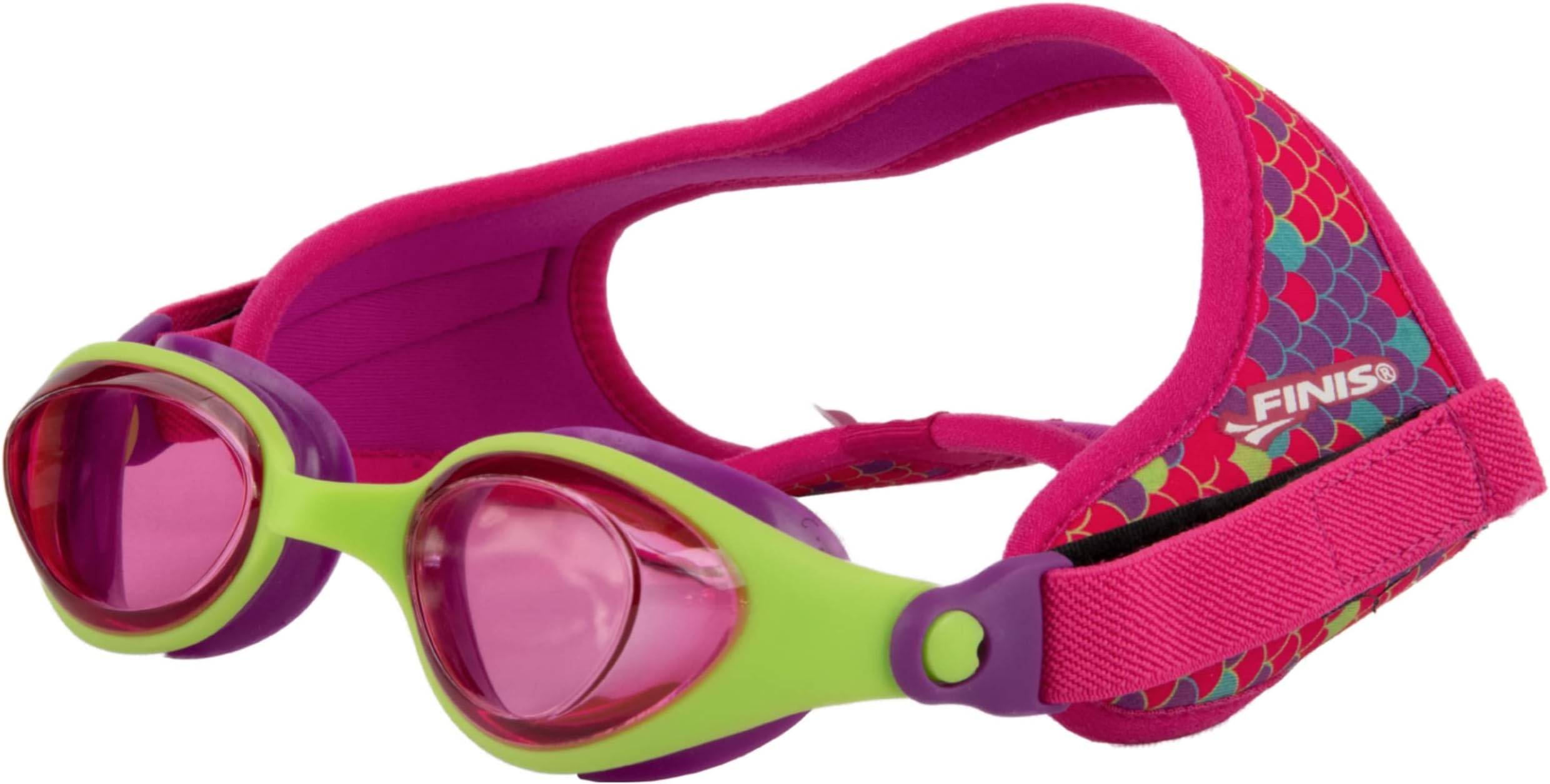 FINIS DragonFly Kids Swim Goggles - Ages 3-6, Adjustable Floating Strap, UV Protection, Anti-Fog - Scales
