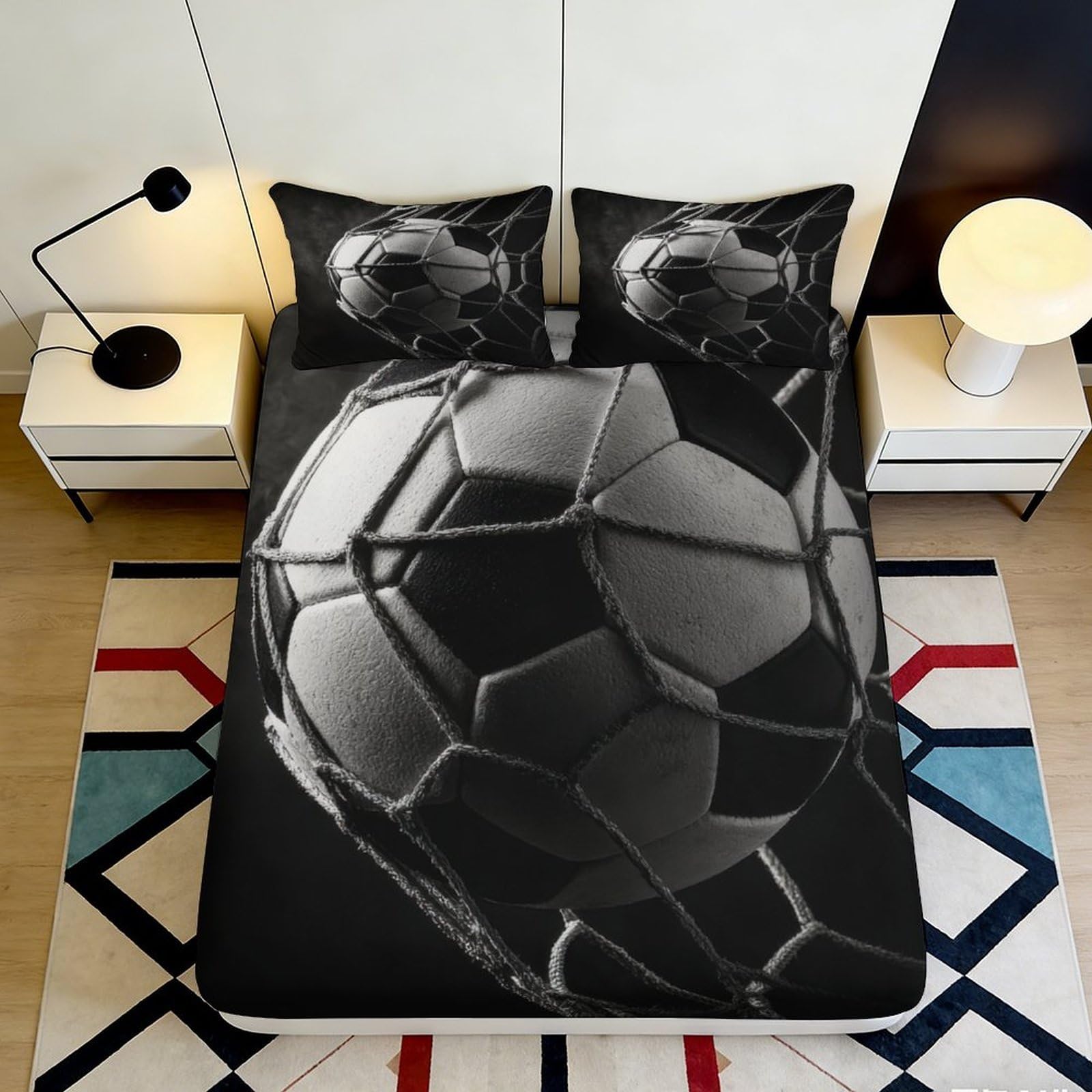 3D Printed Beach Scene Fitted Sheet Microfiber Deep Pocket Breathable Non-Slip Bedroom 3D Seaside Mattress Fitted Cover Washable 120x200x25cm
